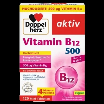 Doppelherz Vitamin B12 500 – manufacturer product image