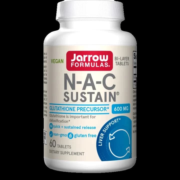 Jarrow Formulas NAC Sustain 600 mg – manufacturer product image