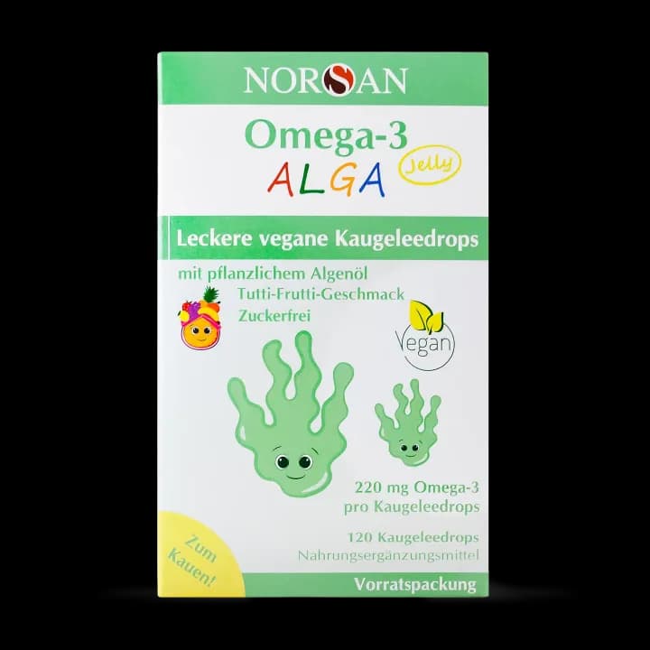 NORSAN Omega-3 ALGA Jelly Vegan 120 – manufacturer product image