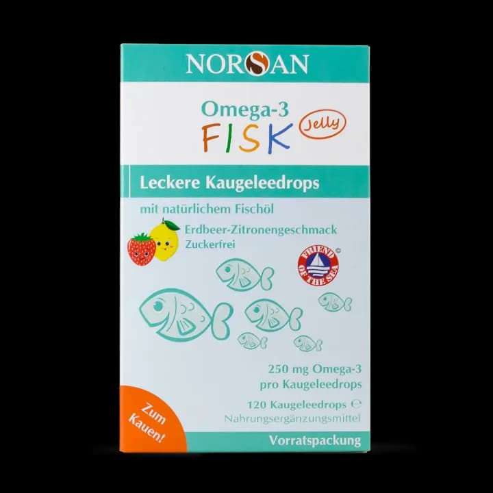 NORSAN Omega-3 FISK Jelly 120 – manufacturer product image