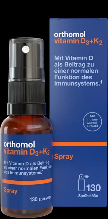 Orthomol Vitamin D3 plus K2 Spray – manufacturer product image