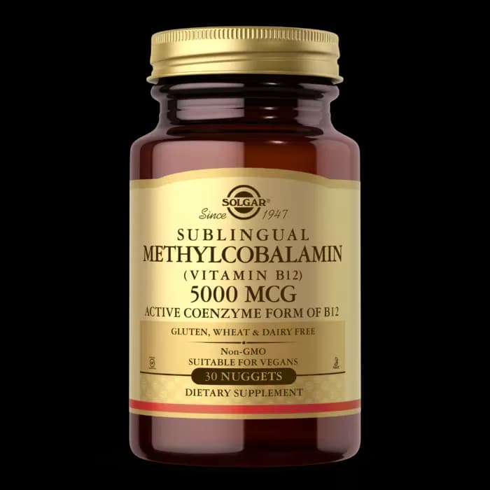 Solgar Methylcobalamin Vitamin B12 5000 mcg – manufacturer product image