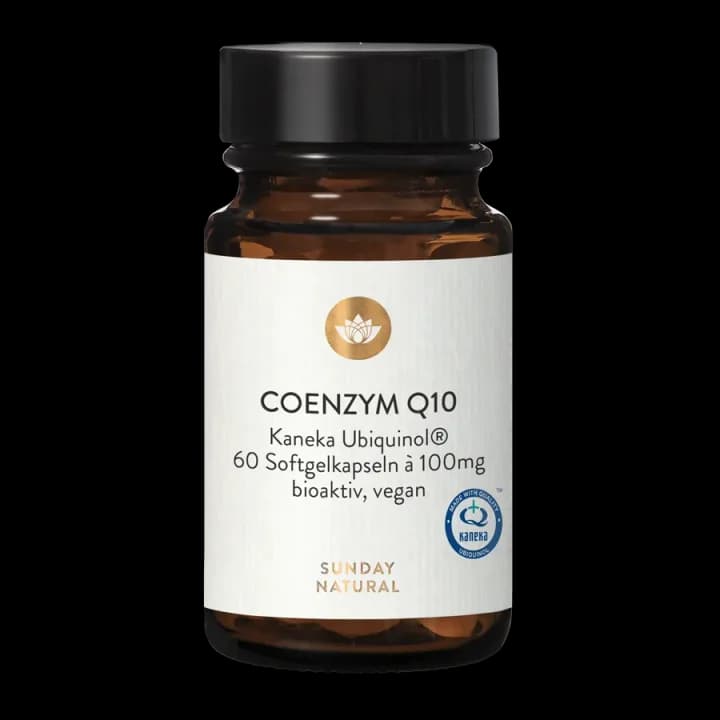 Sunday Natural Coenzyme Q10 Kaneka Ubiquinol 100 mg – manufacturer product image